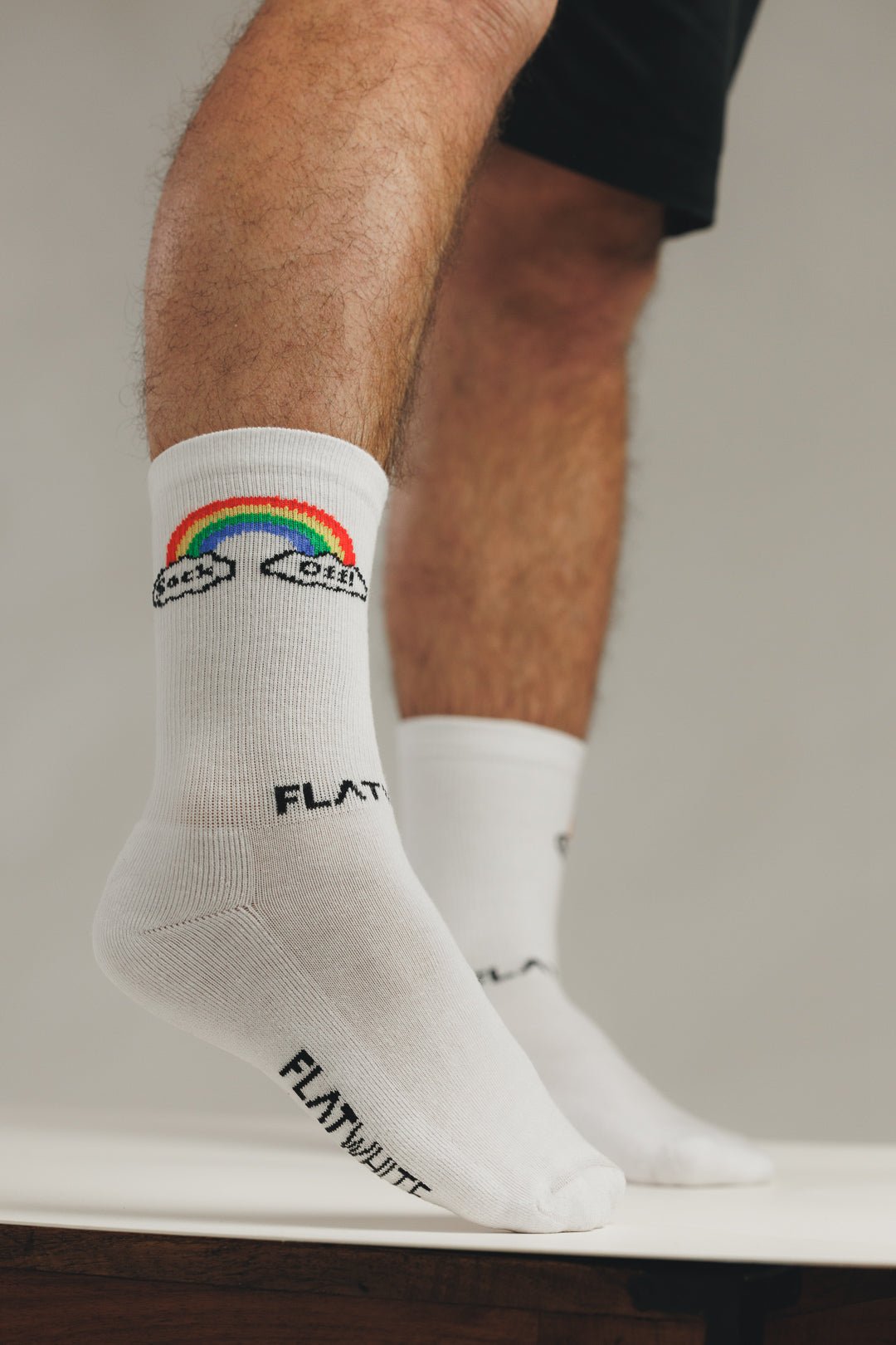 Sock Off - Rainbow - 3er - Pack - flat - white.club
