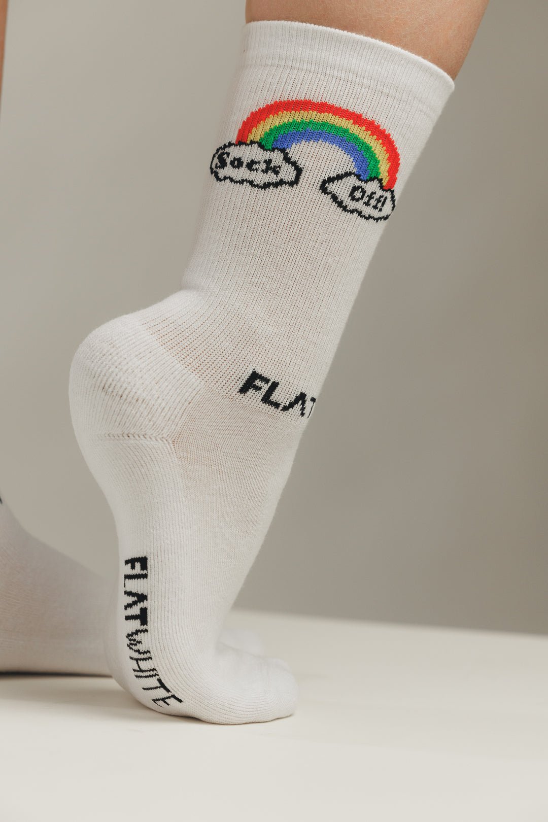 Sock Off - Rainbow - 3er - Pack - flat - white.club