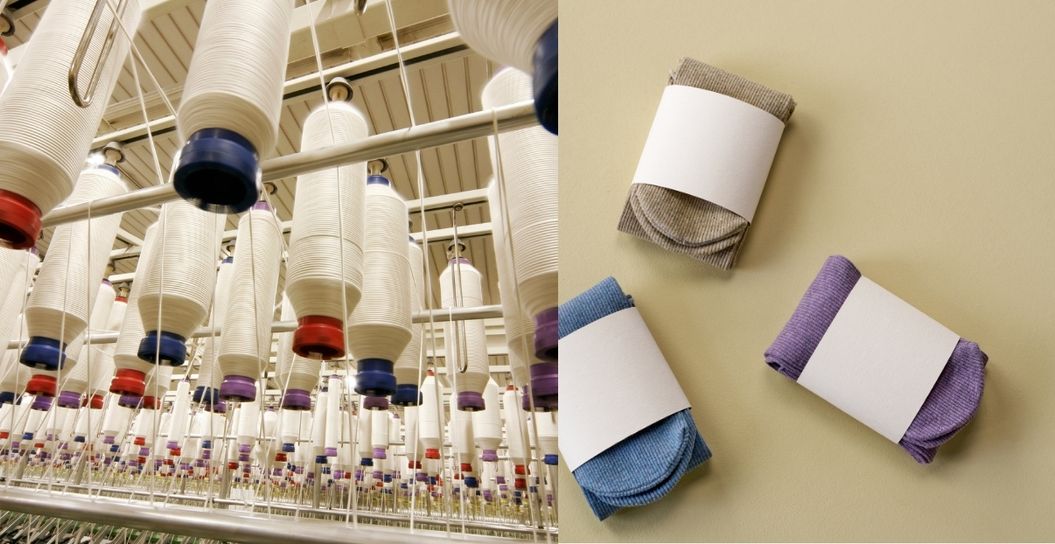 MaßgeschneiderteUnternehmenssocken unsere Produktion in portugal 