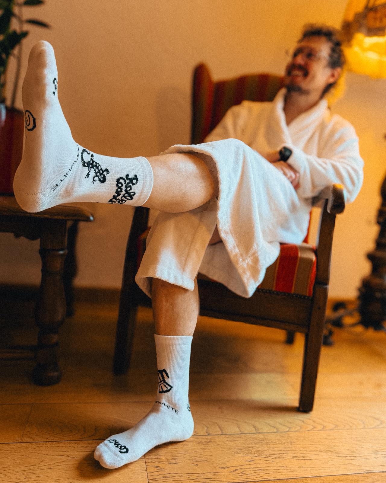 Rollercoaster X  Flatwhite Socks